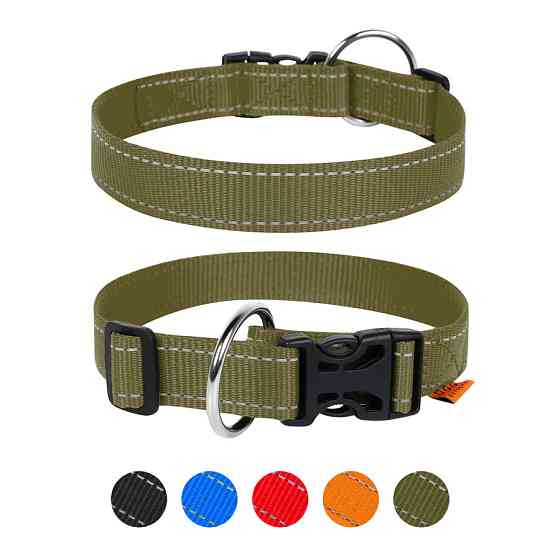 Нашийник Dog Extreme з нейлону регульований (ширина 25мм, довжина 31-49 см) хакі Коломыя