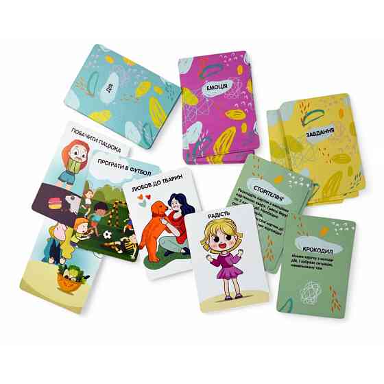 Настільна гра "Емоції" 2262-UM 37 карток, 7 варіантів гри Вінниця