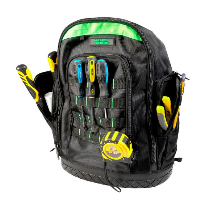 Рюкзак для інструментів MASTERTOOL 380х180х480 мм 22 кишені пластикове дно 1680 DEN 79-1934 Рівне - фото 9