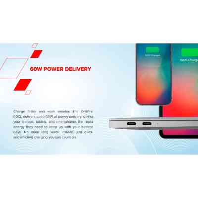 Дата кабель USB-C to USB-C 1.0m OnWire 60CL C-C 60W COLOR Braided 1m Light Blue Canyon (CND-CCAP60AB10LBL) Вінниця