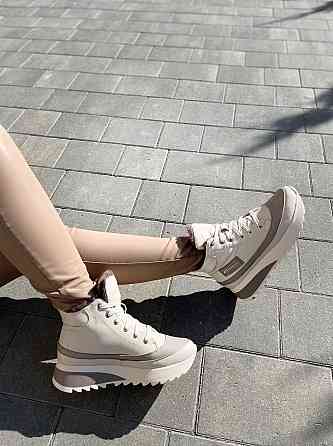 Черевики жіночі VLADEKS бежеві натуральна шкіра зима размеры 36-41 (4917) Коломия