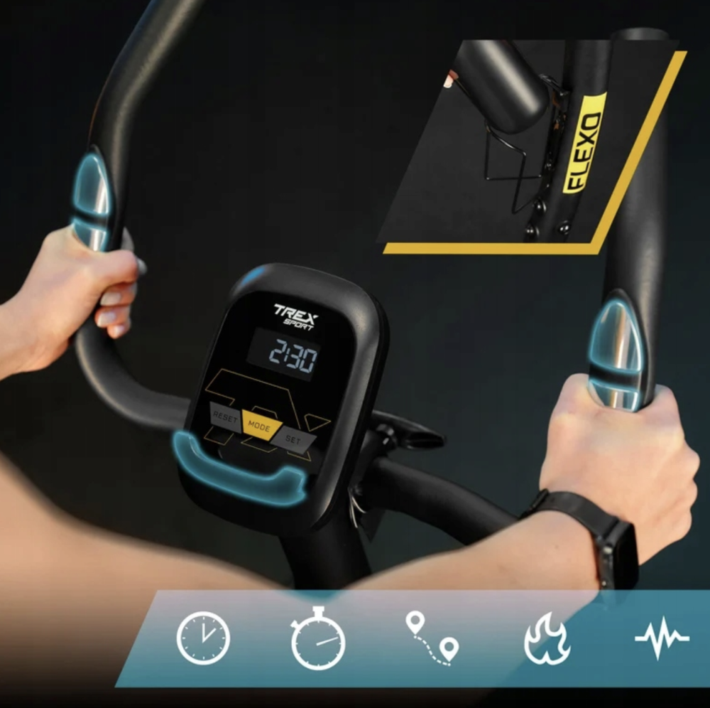 Велотренажер Trex Sport TX-450MB FLEXO магнітний сірий Киев - изображение 6