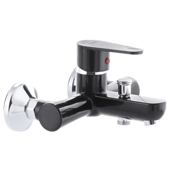 Змішувач для ванни Plamix Vega-009 чорний без шланга та лійки PM0574 Харків