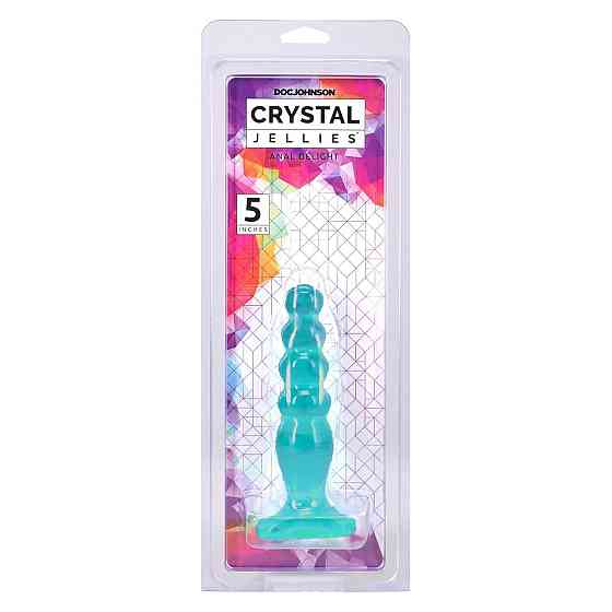 Дилдо Doc Johnson Crystal Jellies - Anal Delight - 5 Inch - Teal Sex Aura Київ