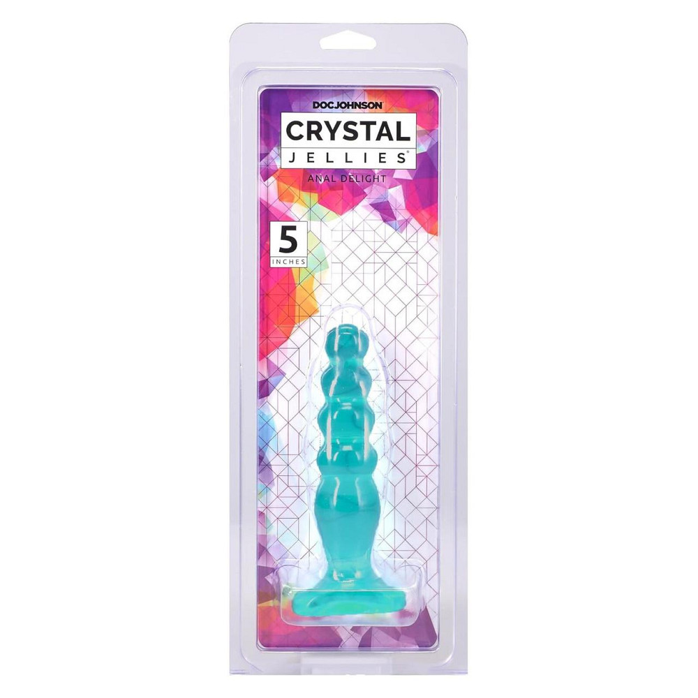 Дилдо Doc Johnson Crystal Jellies - Anal Delight - 5 Inch - Teal Sex Aura Київ - фото 2