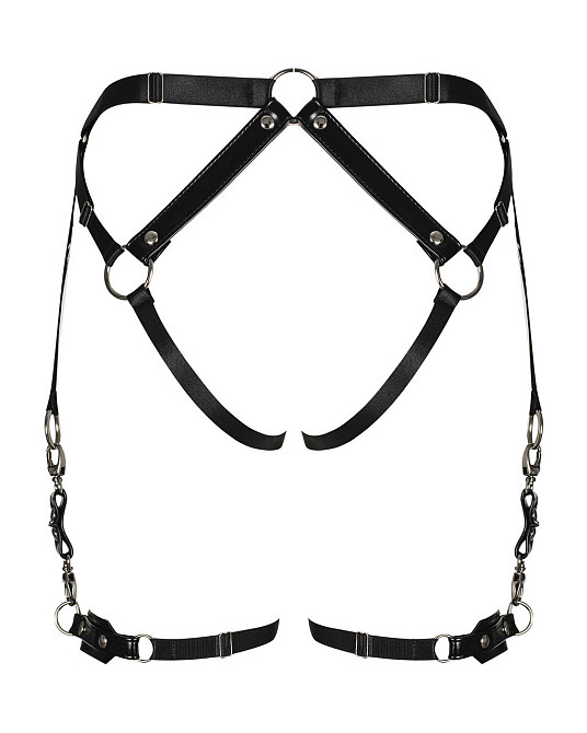 Гартери Obsessive A762 HARNESS Black XL/XXL Sex Aura Киев - изображение 6