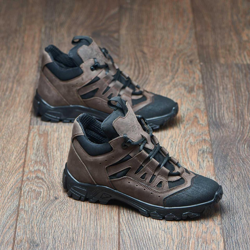 Тактичні кросівки шкіра з кордурою.Коричневі11-01 40 (26,5) Харків - фото 7