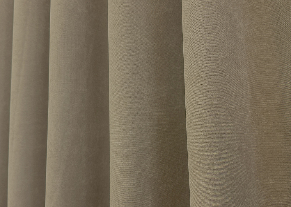 Комплект готових штор VR-Textil Мікровелюр Petek YL № 1804ш Капучино 200х295 см 2 шт (32-119) Київ - фото 7