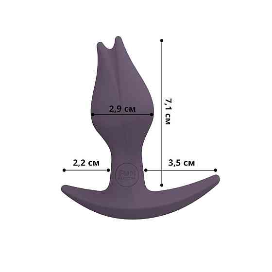 Анальная пробка Fun Factory BOOTIE FEM, фиолетовая, в виде бутона, диаметр 2,9 см, тонкий ограничитель Sex Aura Киев