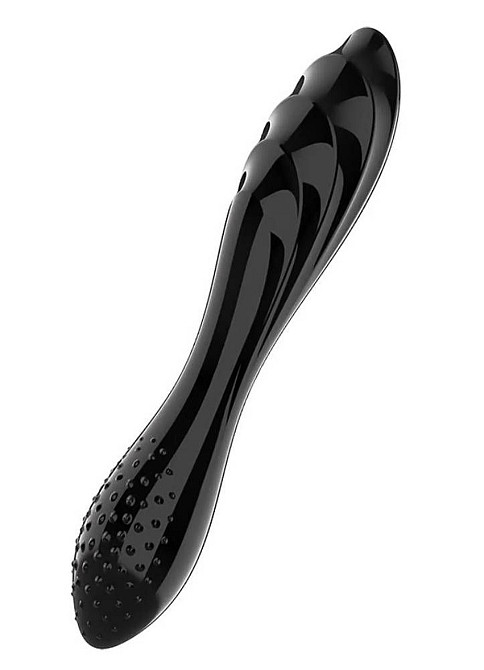 Подвійний фалоімітатор SATISFYER Dazzling Crystal 1 (black) Sex Aura Київ - фото 3