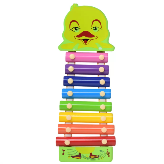 Дитяча іграшка Ксилофон MD0712 дерев'яний  Качечка Вінниця