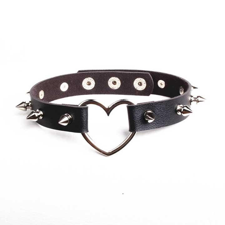 БДСМ чокер із серцем і шипами Чорний — Садо-мазо Вінниця - фото 11