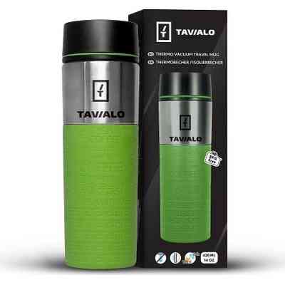 Термокружка Tavialo + 2 ущільнювальних кільця 420 мл Зелений (190420113) Винница