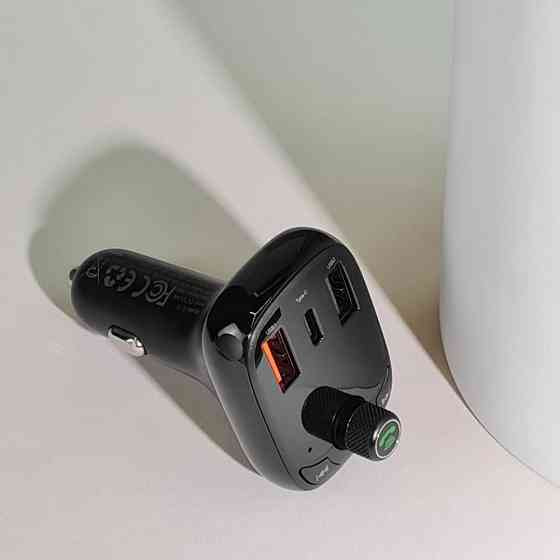 Автомобильное зарядное устройство для Baseus FM Launcher S-13 2USB + Type-C черный Львов