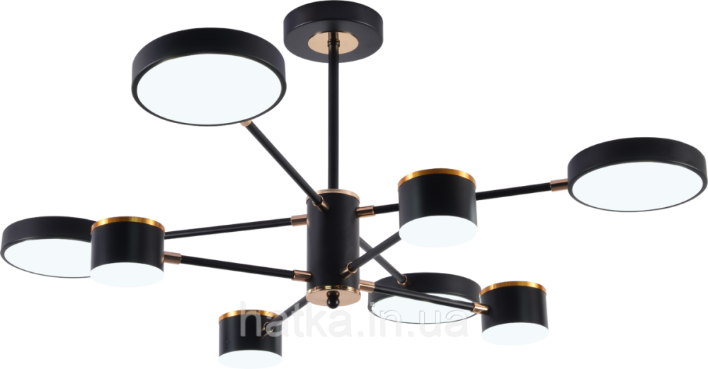 Люстра светодиодная акриловая Sirius B X13288/8 BK+FGD Киев - изображение 2