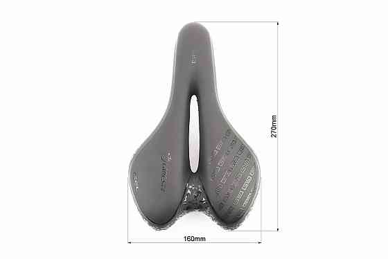 Сидіння MTB 270x160мм, чорне "GEL" Київ