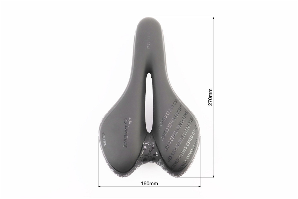 Сидіння MTB 270x160мм, чорне "GEL" Київ - фото 3