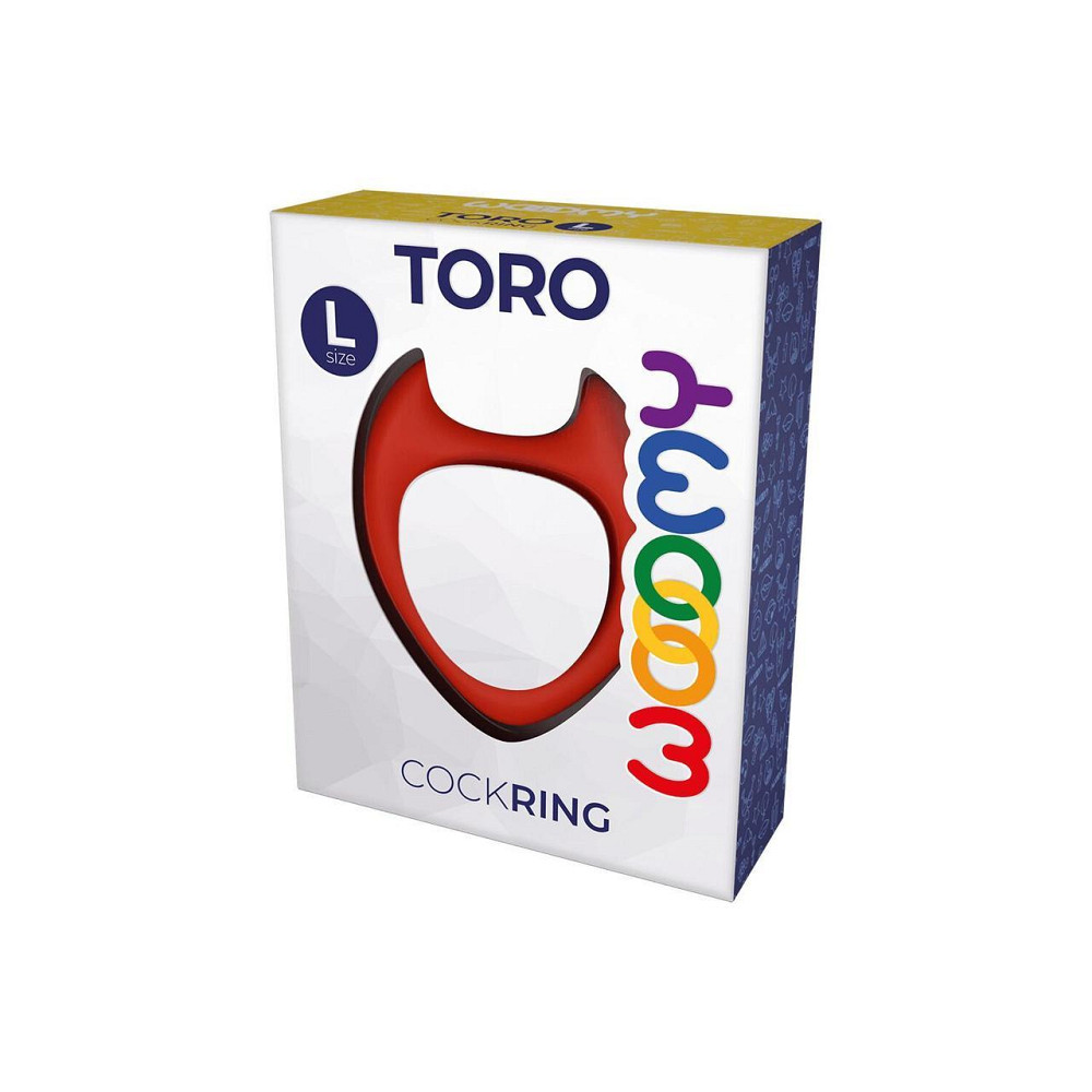 Ерекційне кільце Wooomy Toro L Red Sex Aura Київ - фото 3