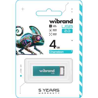 USB флеш накопитель Wibrand 4GB Chameleon Light Blue USB 2.0 (WI2.0/CH4U6LU) Винница