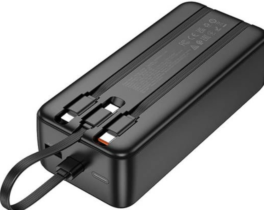 Зі швидкою зарядкою та вбудованими кабелями 30000mAh HOCO J132B є ОПТ Киев - изображение 4