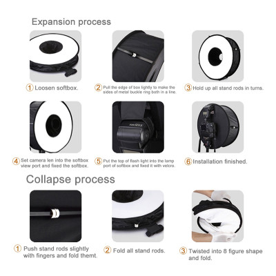 Софтбокс Puluz PU5145 45 см (PU5145) Вінниця - фото 3