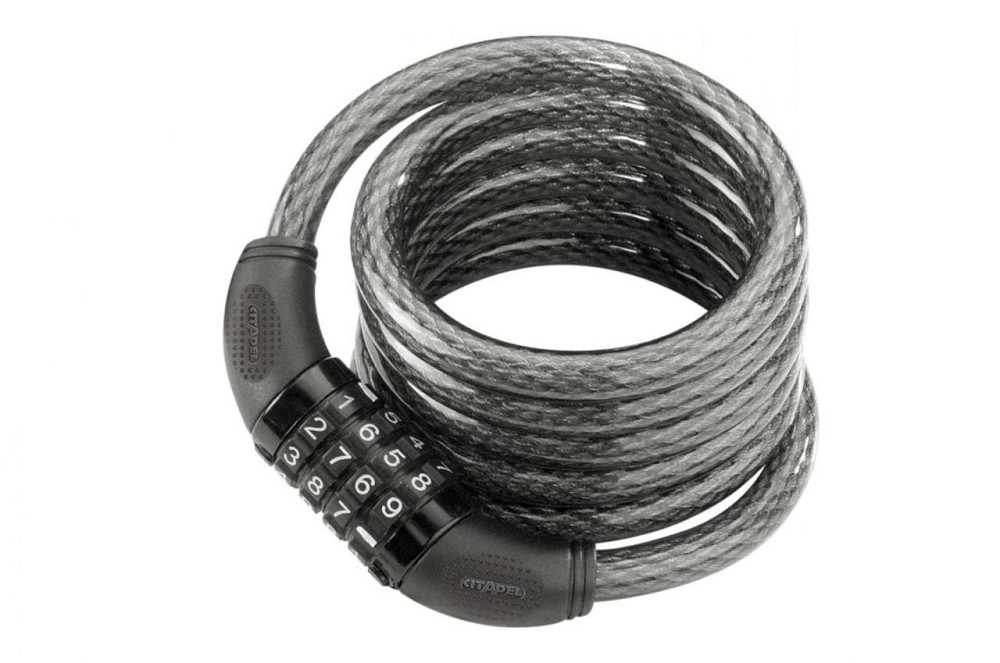 Замок на колесо (трос 1500*12мм) (з кодом) Мукачево - фото 1