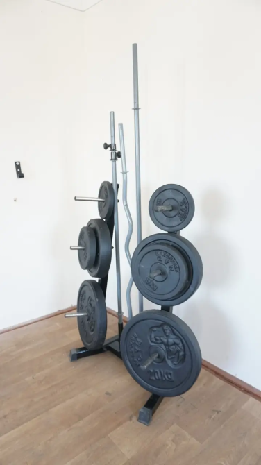 Стойка для блинов и грифов 25 и 50 мм KZ-479 Разборная стойка для гантелей, грифов и дисков. Киев - изображение 3