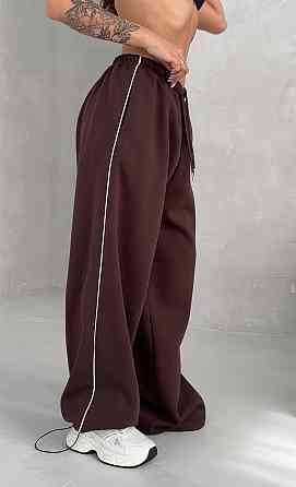 Жіночі стильні оверсайз штани-джогери двонитка Одеса