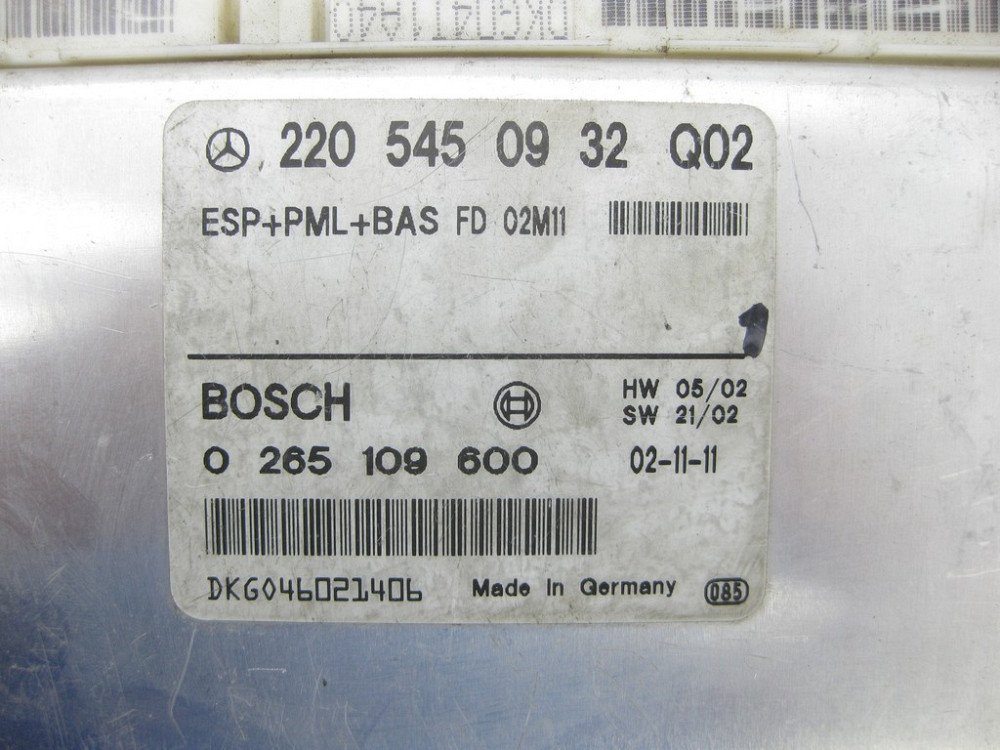 Mercedes-Benz  A2205450932 Блок керування ESP+PML+BAS S-class short W220 S-class long V220 Одесса - изображение 5