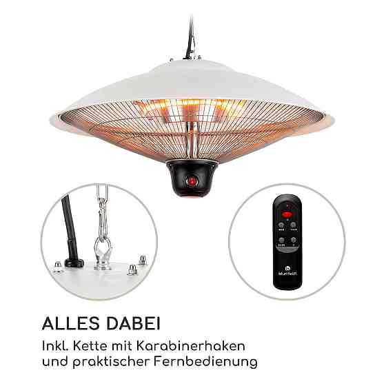 Стельовий нагрівач Heizsporn 60,5 см (Ø) світлодіодна лампа з дистанційним керуванням білий (Німеччина, Рівне