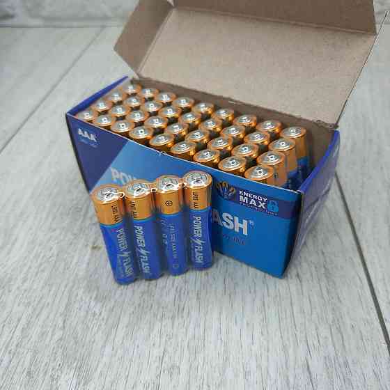 Батарейки PowerFlash LR03 AАA  Alkaline (лужні) блок батарейок  40шт Харків