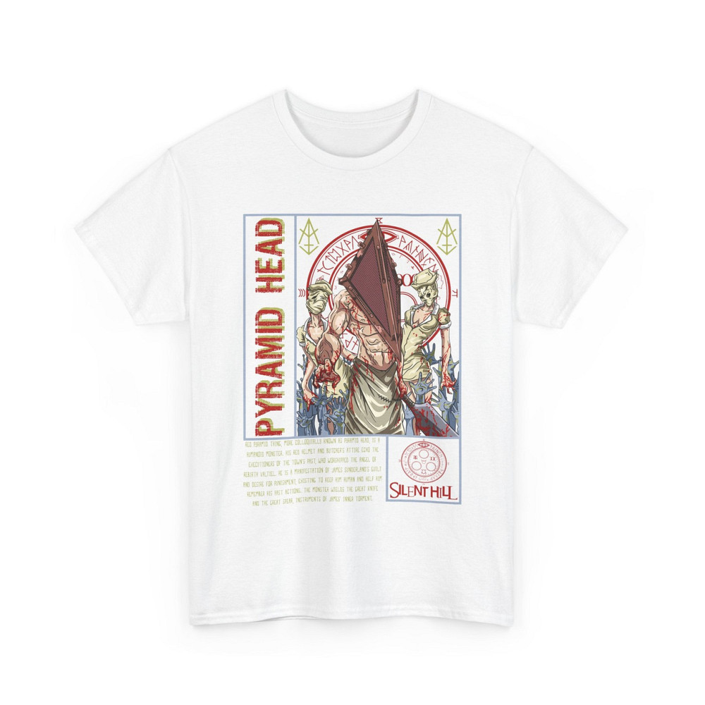 Футболка для хлопчика з аніме принтом Пйрамід Хеад Тріангле Хеад оверсайз (зріст від 165 до 180) Чорний AnimeJ0060m Дніпро - фото 8