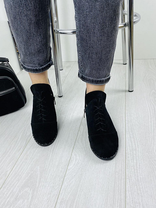 Жіночі черевики Odzi чорні натуральна замша 36р.37р.38р. (БТ/02) (1236) Коломыя - изображение 5