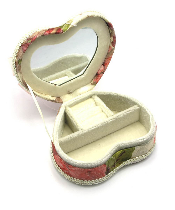 Скринька з тканини із дзеркальцем Серце Київ - фото 2