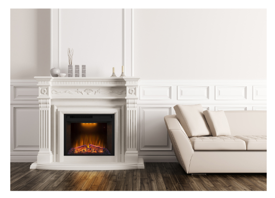 Електрокамін з обігрівом Royal Goodfire 23 LED зі звуком, цегляною кладкою, кольоровою підсвіткою та Львів - фото 2