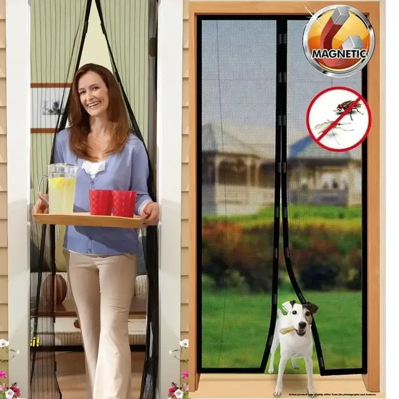 Москитная сетка на магнитах Magic Mesh, Антимоскитная штора на дверь, Сетка против москитов 210х100 см Коломыя - изображение 5