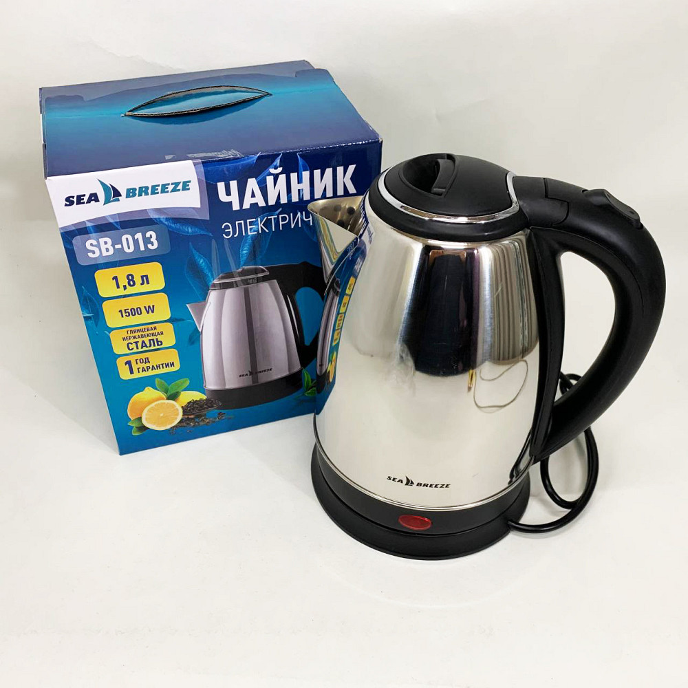 Чайник дисковый SeaBreeze, Электрический чайник бесшумный, Тихий чайник Надежный электрический CS-39 Львов - изображение 5