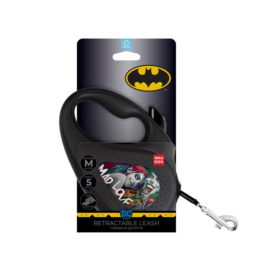 Повідець-рулетка для собак WAUDOG R-leash, малюнок "Божевільне кохання", M, до 25 кг, 5 м, світ Коломия - фото 3