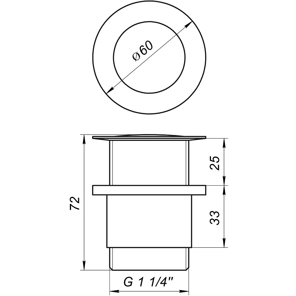 Донний клапан Globus Lux HG-041B (Click-clack) Тернополь - изображение 6