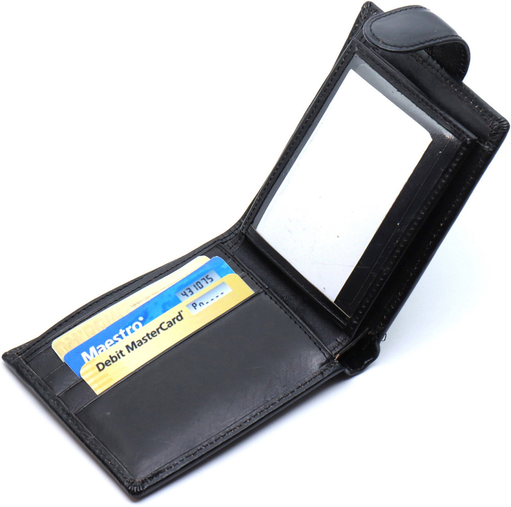 Стильное кожаное мужское портмоне ST Leather В103 Черный Киев - изображение 4