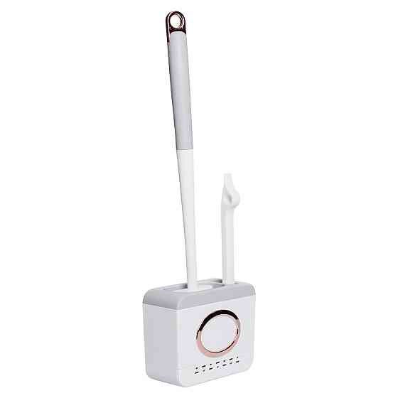 Комплект аксесуарів для туалету з підставкою, сірий Київ