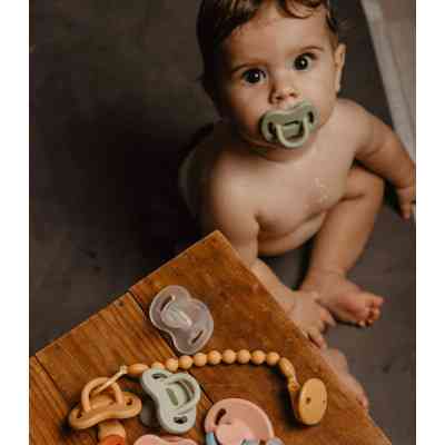 Пустышка Suavinex Colour Essence 6-18 мес, анатомическая силиконовая, прозрачная (308081) Винница