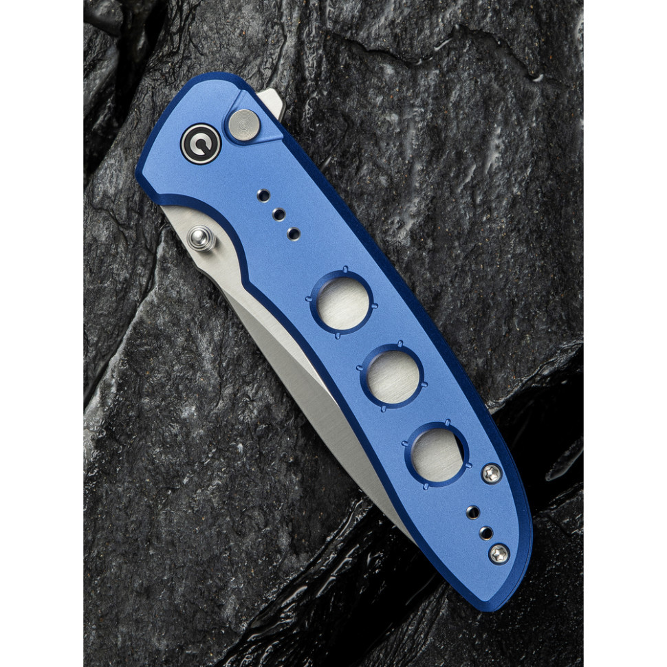 Ніж складаний туристичний Civivi Hyperpulse, (8.9 см) 14C28N / Aluminum синій Киев - изображение 13