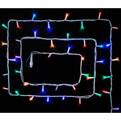 Гірлянда Delux STRING flash 100LED 10 м мульти/білий IP44 EN (90012974) Вінниця - фото 1