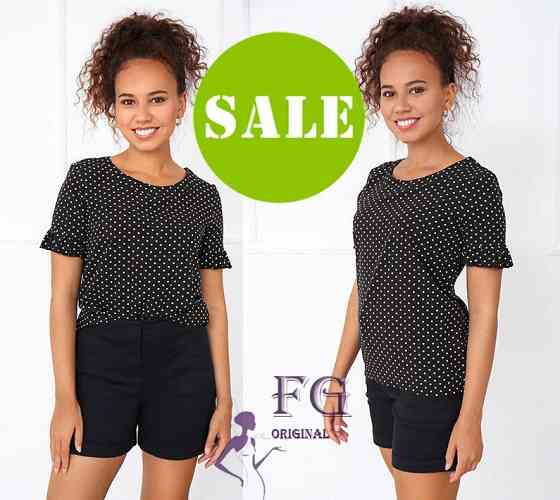 Жіноча блуза в горох "Ненсі" оптом | Распродаж моделі Київ