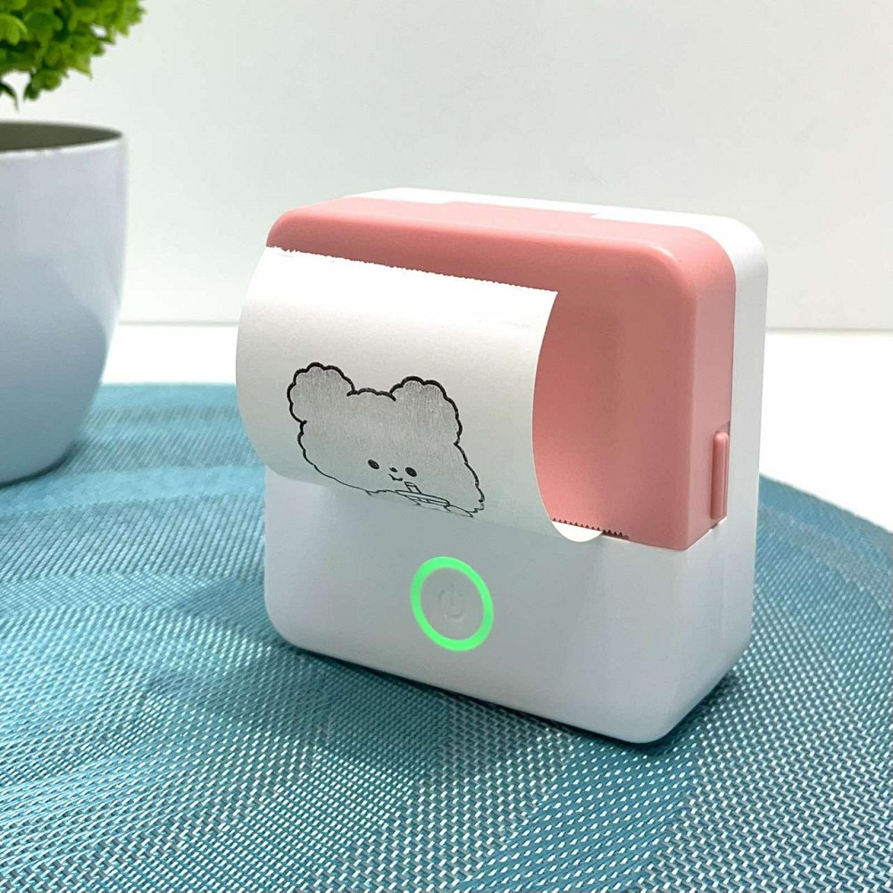 Принтер-міні дитячий портативний друк зі смартфона Рожевий (C 65320) Чернігів - фото 10