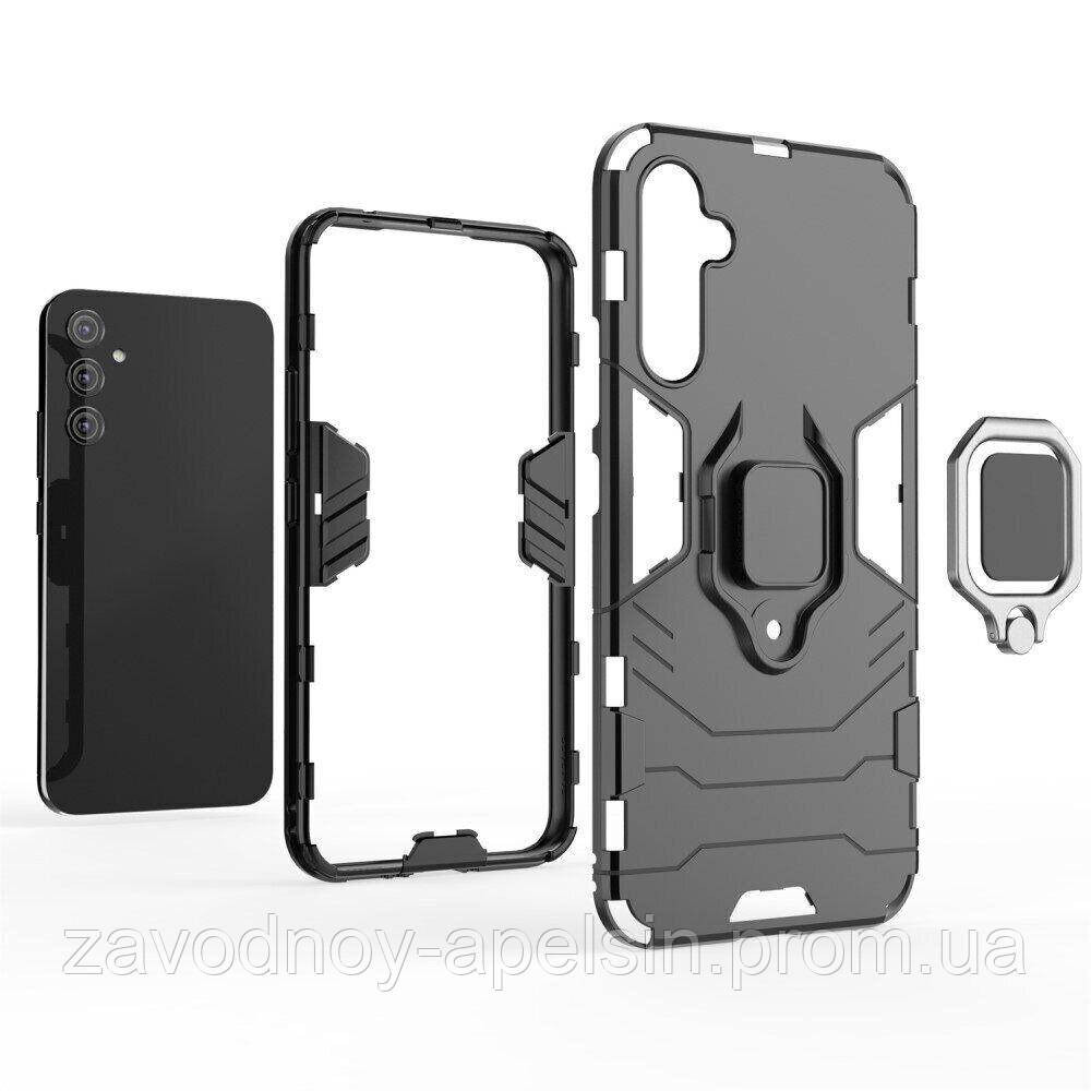 Samsung A34 A345 A346 A35 Противоударный чехол Кольцо (черный) Одесса - изображение 2