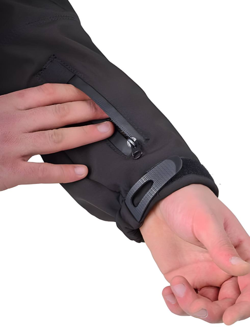 Армійська чоловіча куртка з капюшоном Soft Shell Чорний, XXL Вінниця - фото 3