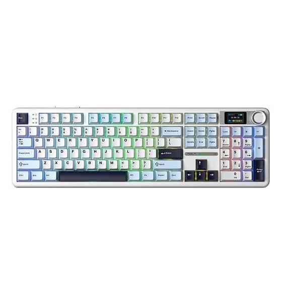 Клавіатура бездротова Aula F108 Pro White (6978080501318) ( 27476 ) Харьков
