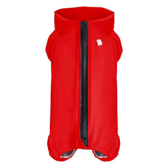 Дощовик для собак WAUDOG Clothes, водонепроникний, M35, В 59-62 см, С 37-40 см, червоний Київ